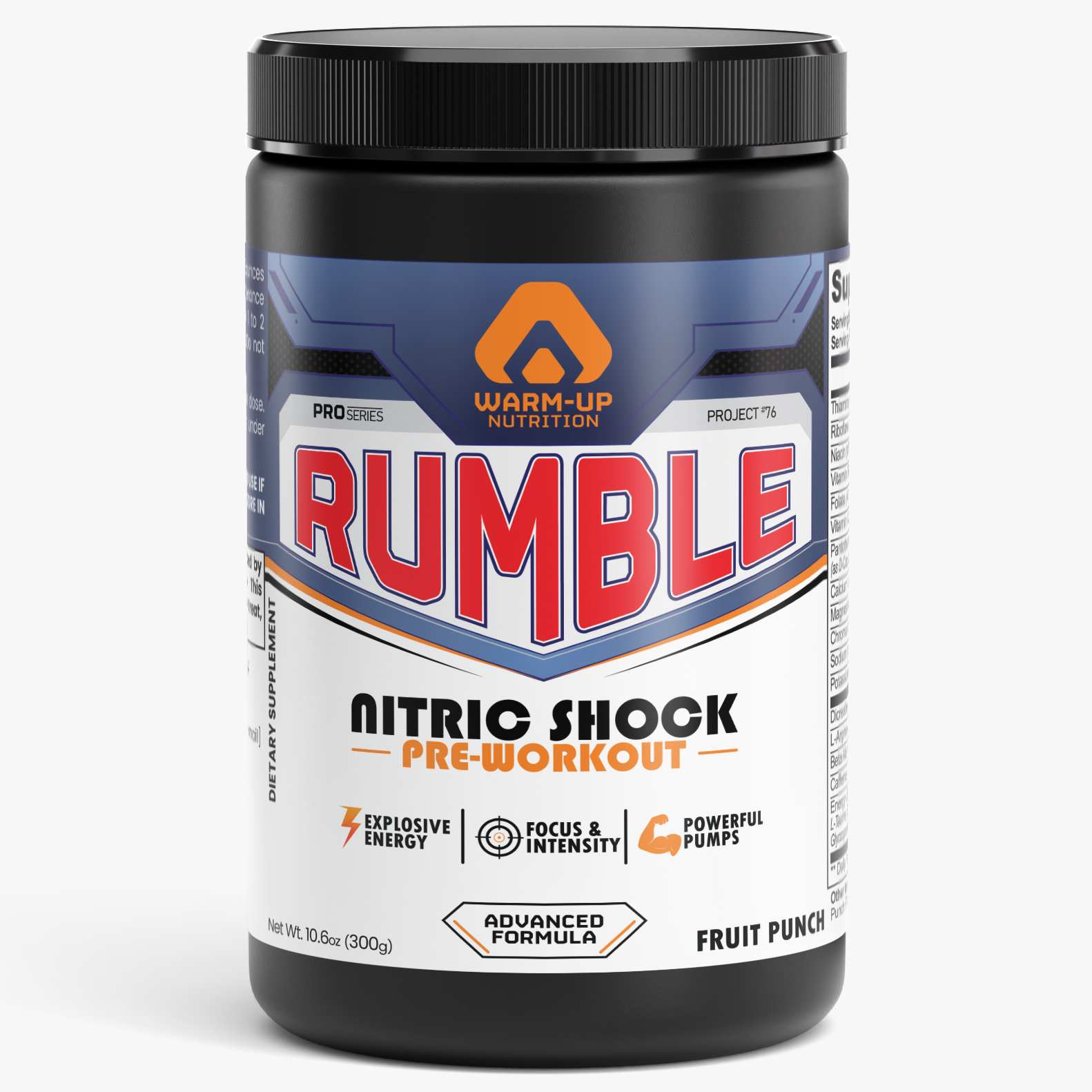RUMBLE Nitric Shock pre-workout